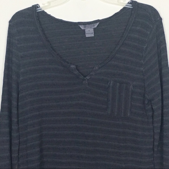 Lucky Brand Costa Mesa Black Pocket Tee- M - Picture 4 of 8